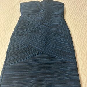 Forever 21 Navy Strapless Dress